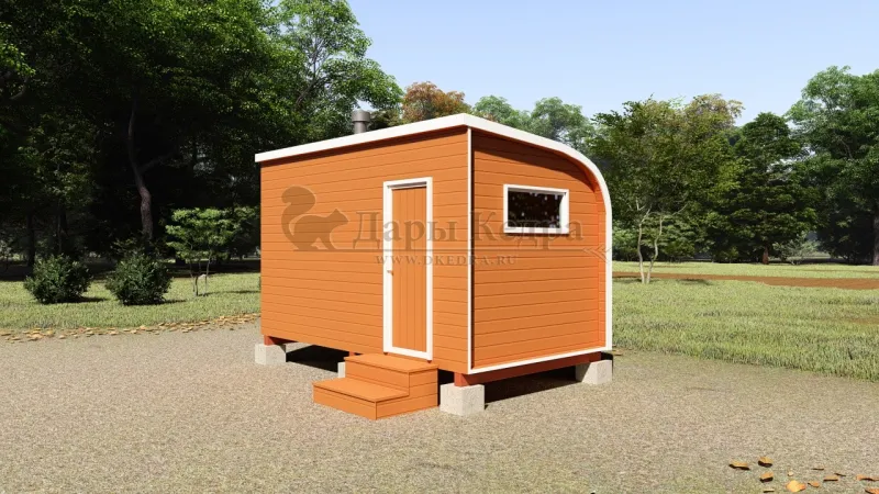 Баня «Парус» из кедра 4х2,2 метра